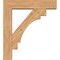 Ekena Millwork Merced Block Smooth Bracket w/ Offset Brace, Western Red Cedar, 7 1/2"W x 34"D x 38"H BKT0806X34X38MRC05SWR - alternate 2